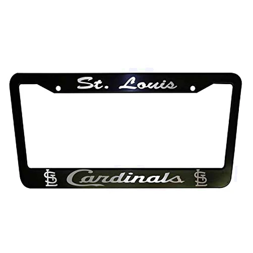 Urbanrags License Plate Holder Bhartia St Louis Cardinals Black Aluminum License Plate Frame Stainless Metal Tag Holder 12 X 6 Color 12X6 INCH