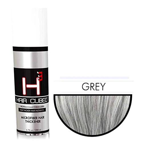 Haircubed Fiber GREY (WaterProof) Hair Loss Concealer - Hair Cubed