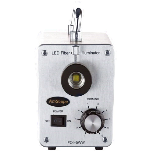 AmScope LED-50W 50W LED Cold Fiber Optic Illuminator