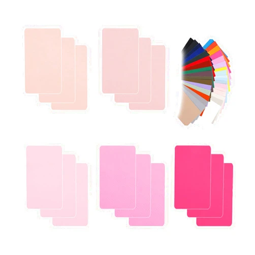 Locien 15 Pcs Nylon Repair Patches, 3.9''x7.9'' Self-Adhesive Approximate Colors Lightweight Waterproof for Jacket, Clothing Down, Tent Repair Holes Light Deep Flesh