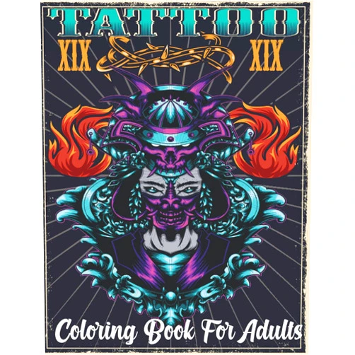 By CRBOOK BOOK tattoo coloring books for adults: Coloring Books For Relaxing Tattoo Designs for Men and Women
