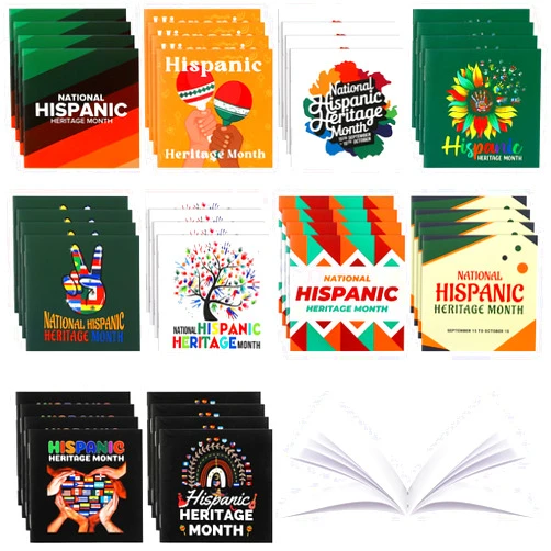 Eaasty 60 Pcs Hispanic Heritage Month Notepads Bulk National Latino American Party Favors Spanish Speaking Countries Gifts for Kids School Office Gift Party Supplies (Classic Style)