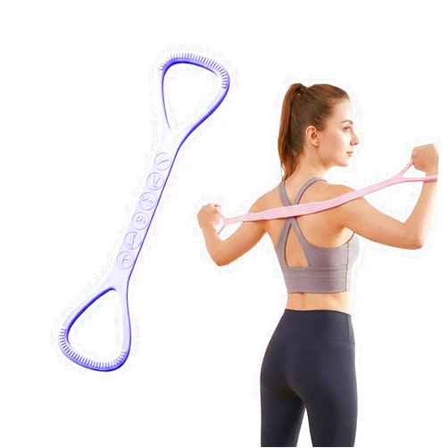 JUDUNA Figure 8 Resistance Band with Handles, 2026 New Silicone Figure 8 Exercise Bands for Women Men, 20 lb Resistance Rubber Band for Arms, Back, Shoulder Stretch