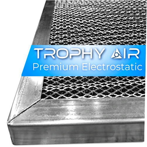 Trophy Air Washable Electrostatic HVAC Furnace Air Filter, Lasts a Lifetime, 6 Stage Permanent Air Filter, Healthier Home or Office, Made in The USA - Increases Airflow (20x20x1)