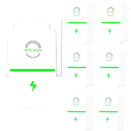 SONNENGLAS Power Saver Home Stop Watt Energy Saving Device, Magic Power Saver Electricity Saving Box, High Efficiency Household Stable Voltage Device US Plug 6 Pack