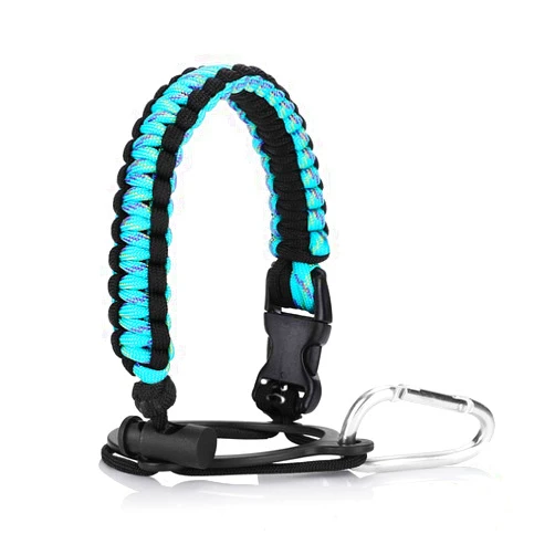Accmor Paracord Water Bottle Handle for 12oz to 64oz Older Version Wide Mouth Hydro Flask, Bottles Accessories Paracord Strap Carrier Assembled with Safety Ring and Carabiner for Hiking