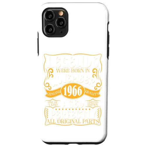 Vintage November 1966 Birthday Decorations Party iPhone 11 Pro Max 57th Birthday Awesome November 1966 Gifts For 57 Years Old Case