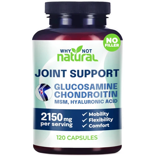 Why Not Natural Glucosamine Chondroitin, MSM, Joint Support Supplements - Knee Pain Joints Health Suppplement