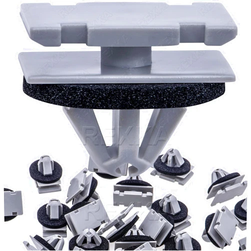 Rexka 20pcs Rocker Wheel Flare Moulding Clips Compatible with Jeep Grand Cherokee Compass Cherokee 68172491AA 68271803AA 68395627AA GM 11571175 19352782 Traverse