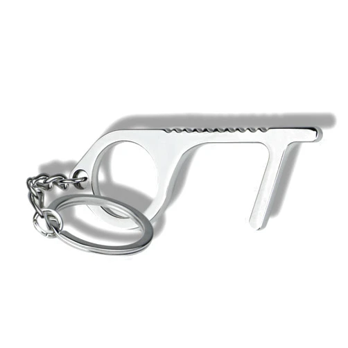 LOKEY 3” No-Touch Keychain Tool | Compact Door Opener & Button Pusher | Hands-Free Tool | Durable Zinc Alloy