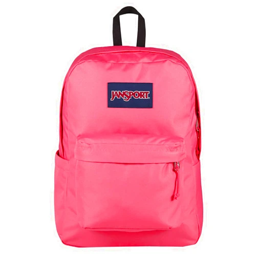 JanSport SuperBreak Plus Backpack, Pop Pink, 44470437901
