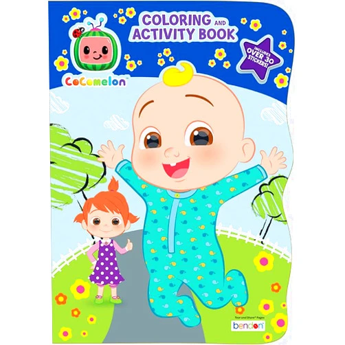 Bendon CoComelon Coloring and Activity Book | Coco Melon Coloring Book | CoComelon Activity Book | CoComelon Book | Over 30 Stickers | 64 Shaped Pages | Officially Licensed