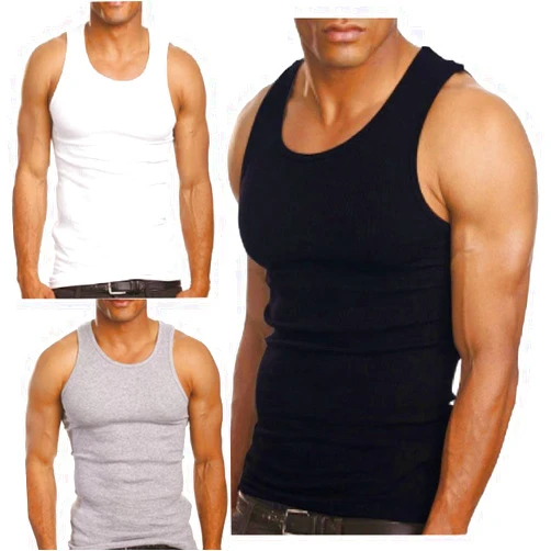 Falari 3 Pack Men's A-Shirt Tank Top Gym Workout Undershirt (Slim & Muscle Fit ONLY)