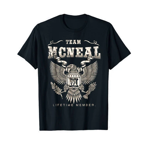 Team Mcneal Family Name Lifetime Member T-Shirt