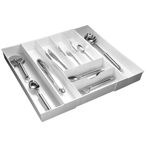 Dial Industries, Inc. Dial Industries Expandable Silverware, Utensil and Cutlery Kitchen Drawer Organizer Tray, Extra Wide