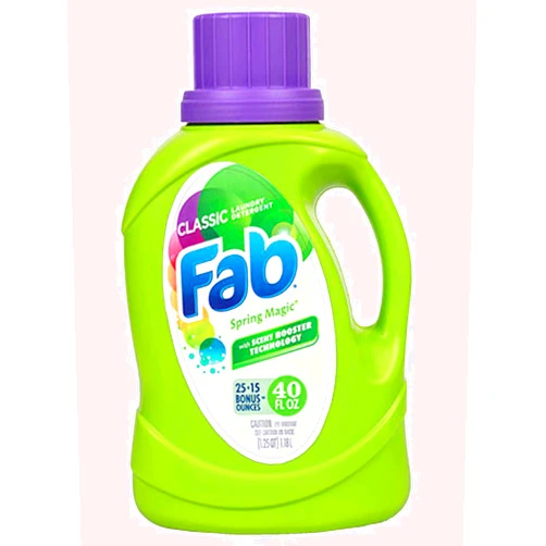 Fab Spring Magic Liquid Laundry Detergent, 40-oz