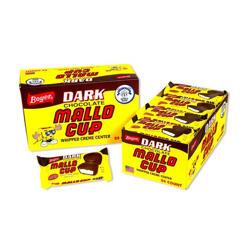 Boyer Candy Dark Chocolate (MALLO CUP) 1.5oz 24pack