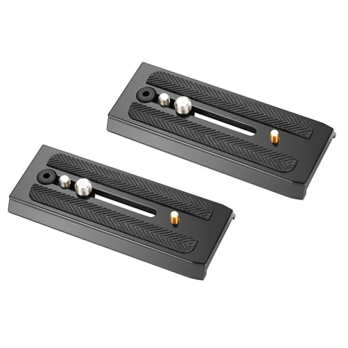 TOSICAM 2pcs Quick Release Plate Tripod Mounting Plate for Camera Mount with 1/4 3/8 inch Screws Manfrotto MVH500AH 501HDV 503HDV 504 701HDV MH055M0-Q5 Innorel f60 Miliboo MYT802 RC5
