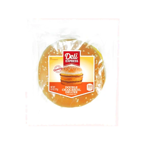 Deli Express Double Charbroil Deluxe Sandwich, 6 Ounce - 8 per case.