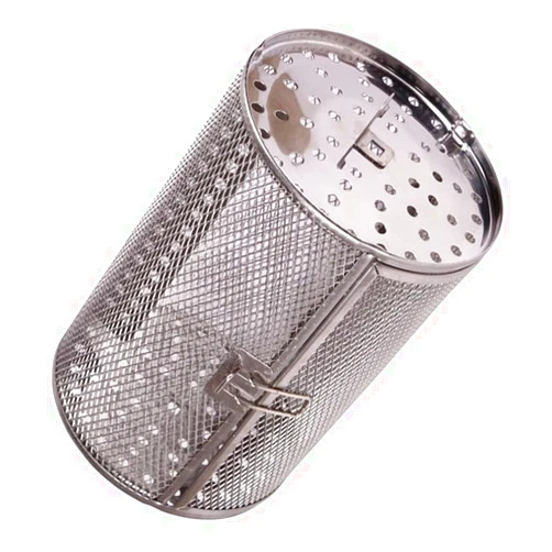 Angoily Air Fry Oven Rotisserie Grill Roaster Drum Stainless Steel Grilled Cage Rotisserie Basket Coffee Bean BBQ Grill Roaster Basket Peanut Basket Oven Basket Air Fryer Accessories Air Oven