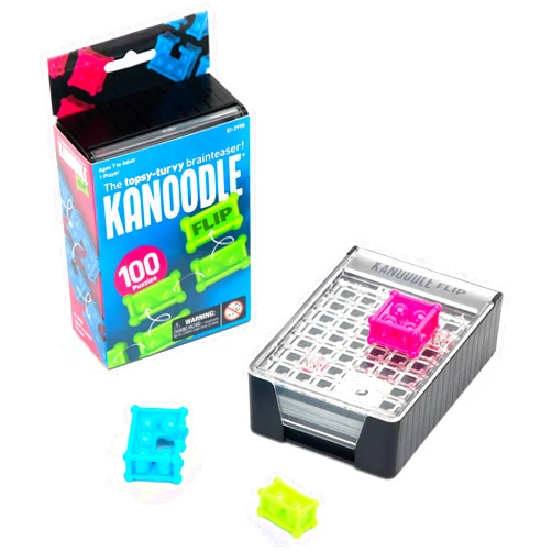 Educational Insights Kanoodle Flip 3-D Brain Teaser Puzzle Game for Kids, Teens And Adults, Featuring 100 Challenges, Ages 7+