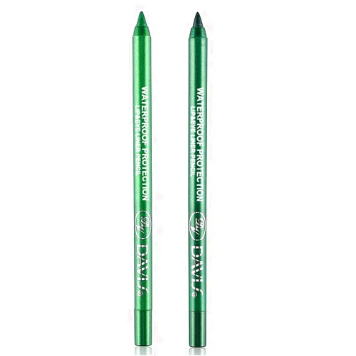MAFK 2 colros Eyeliner Pen, Eye Shadow Pencil, Pearl Eyeliner Kit Metallic Eyeliner Pencil Glitter Eyeliner for Women Eye&Lip Liner Professional Eye Makeup Colorful Eyeliner Eye Color (Green)