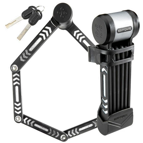 Kryptonite Kryptolok 685 Folding Bike Lock, Compact Lightweight High Security Anti-Theft Foldable Bicycle Lock with 2 Keys and Mount for E-Bikes Scooter Road Mountain Bikes, 85cm (33 in)
