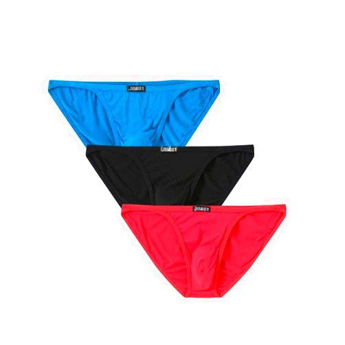 JINSHI Bikini Briefs Men Underwear Comfortable Sexy String Underpants