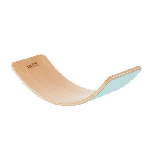 ECR4Kids Balance Board with Felt Base, Montessori Toy, Seafoam