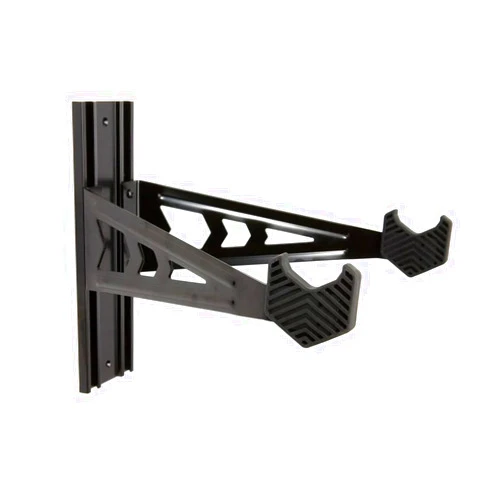 FEEDBACK SPORTS | Velo Wall Rack Bike Storage | Bicycle Hanger Mount W/Adjustable Arms | Road, Gravel, Mountain Bike Compatible | For Garage, Apartment, Shed | Black