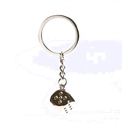 TIEMUZHEN 1 Pcs New Creative Key Chain Metal Personality Dice Alloy Keychain For Car Key Ring Super Deal Trinket Wholesale