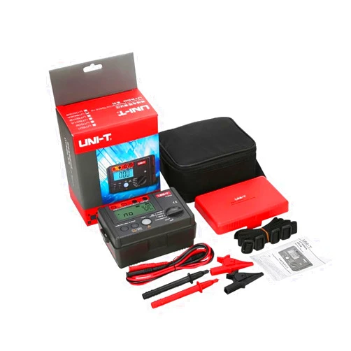 UNI-T Ground Resistance Meter UT501A UT501B UT502A Insulation Earth Ground Resistance Meter Megger Auto Range Ohm Tester Megohmmeter Voltmeter(UT501B)
