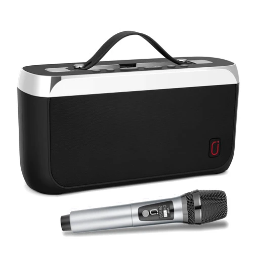JYX Bluetooth Speaker with Wireless Microphone, 40W Stereo Sound with Bass, Support TWS, FM, for Outdoor/Indoor Party,Kids/Adults - Black