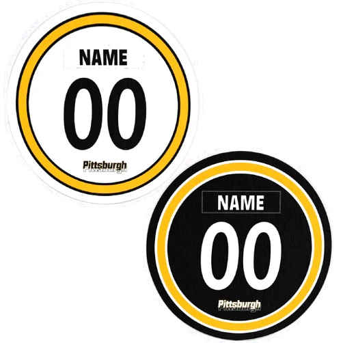 ANTKING Pitsburgh Custom Diatomite Coasters for Drinks Set of 2 Any Name Any Number Gifts for Men Women Kids