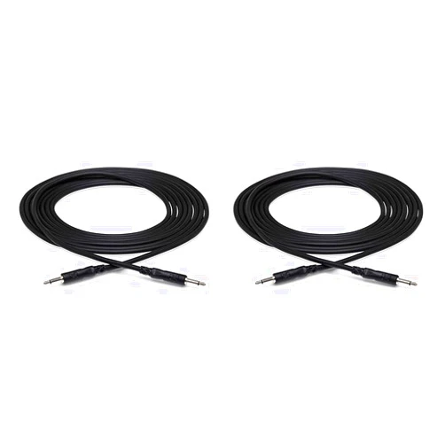 HOSA CMM-310 3.5 mm TS to Same Mono Interconnect Cable, 10 Feet (Pack of 2)