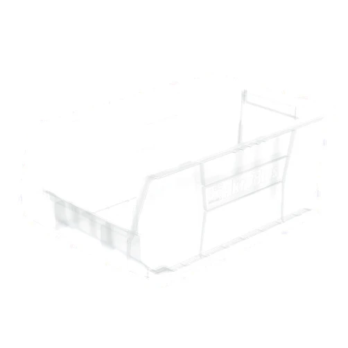 Akro-Mils 30281 Super-Size AkroBins Plastic Storage Bins, Space-Saving Stackable Bins for Garage Organization Bins, Classroom Organization, Warehouses, 20-Inch L x 12-Inch W x 8-Inch H, Clear, 3-Pack
