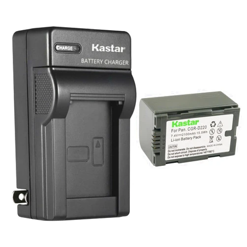 Kastar 1-Pack CGR-D16 Battery and AC Wall Charger Replacement for Panasonic PV-DV402, PV-DV600, PV-DV600K, PV-DV601, PV-DV602, PV-DV700, PV-DV701, PV-DV702, PV-DV710, PV-DV800, PV-DV800K Camera