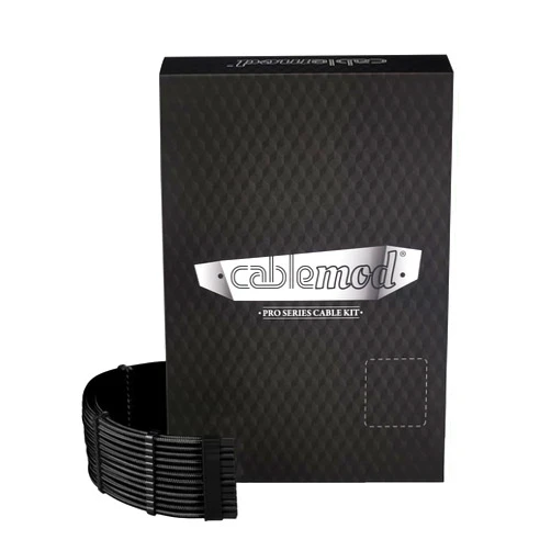 CableMod RT-Series Pro ModFlex Sleeved 12V-2x6 12VHPWR Dual StealthSense Cable Kit for ASUS/Seasonic/Phanteks (Black)
