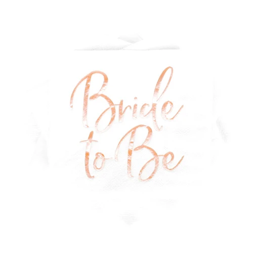 Apriciti Rose Gold Bride Wedding Napkins, Disposable Decorative Paper for Wedding Banquet with Gold Foil Words 