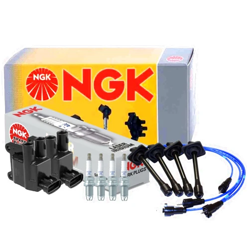 Newparts NGK Wires 2 Ignition Coils & 4 Laser Platinum Spark Plugs Kit For Toyota Camry