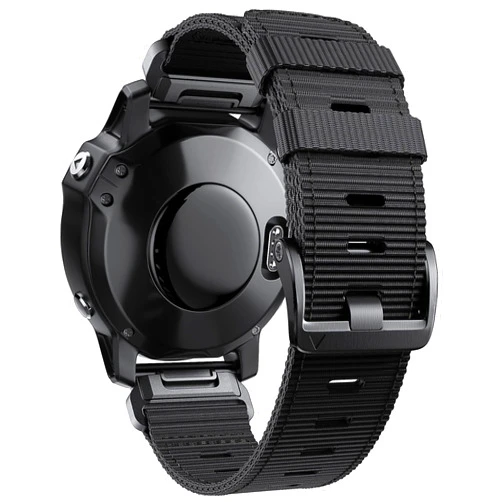 CUZOW Compatible with Garmin Fenix 6 Watch Band for Fenix 7/Fenix 6 Pro/5, 22mm Quickfit Nylon Sport Watch Strap for Forerunner 945/965/935/Epix gen 2/Instinct/Fenix 5 plus, Black