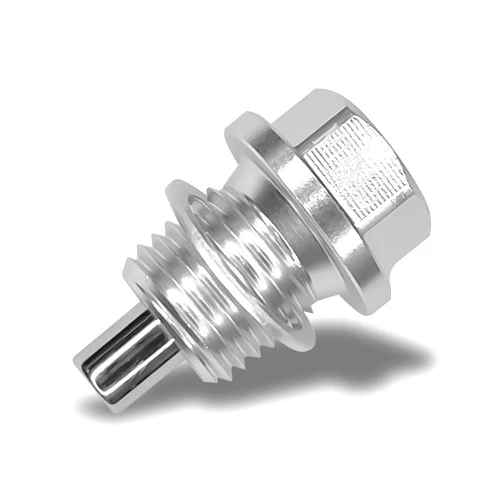 Hirificing M14×1.5 Car Magnetic Oil Drain Plug Removal Tool, Aluminum Alloy Oil Pan Sump Drain Nut Bolt Screw Repair Kit for Most Ford, GM, Hyundai, KIA and Accord, Civic, Pilot, Odyssey (White)