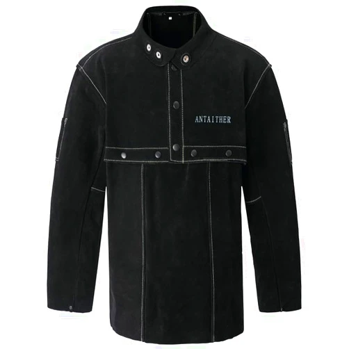 ANTAITHER Split Cowhide Leather Welding Cape Sleeve with Removable 20