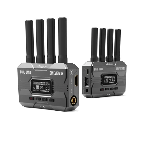 Accsoon Wireless Video Transmitter Receiver, 1080P 60fps Dual Band CineView SE Wireless Video Transmission System Kit-1200ft Long Range Video Transmission-HDMI&SDI Port, Low Latency-App Supported