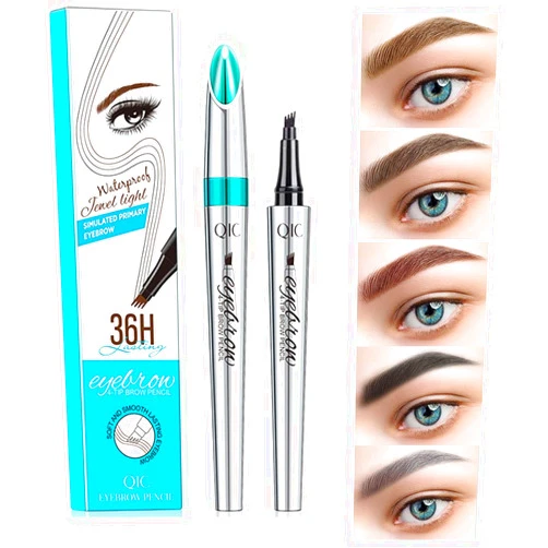 Eyret Liquid Eyebrow Pencil Natural Waterproof Eyebrow Pen Long-Lasting Eyebrow Microblading Pen Makeup Costume for Women and Girls