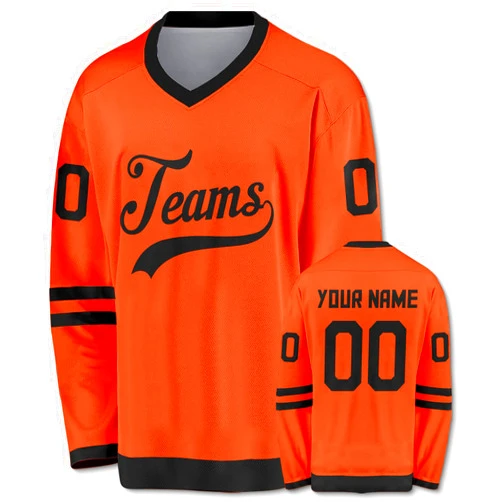 Rffov Custom Ice Hockey Jersey Hip Hop Personalized Printed Long Sleeves Hockey Jersey Custom Gift for Men Women Youth Kid