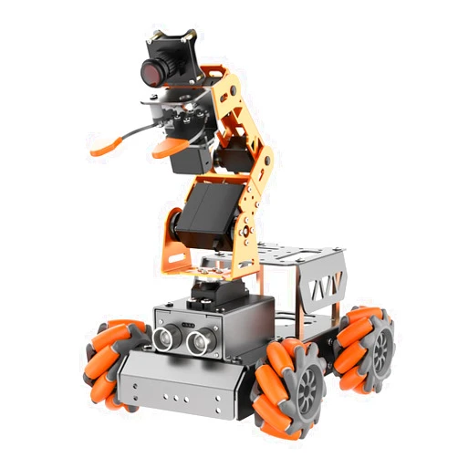 HIWONDER 5DOF AI Vision Robotic Arm Raspberry Pi 5 Smart Robot Arm Mecanum Wheel Chassis Robot Car Kit(Without RPi Board)