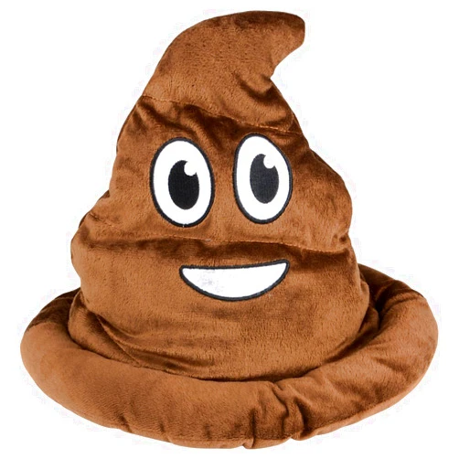 Rhode Island Novelty Brown Emoticon Poop Hat 1 Per Order