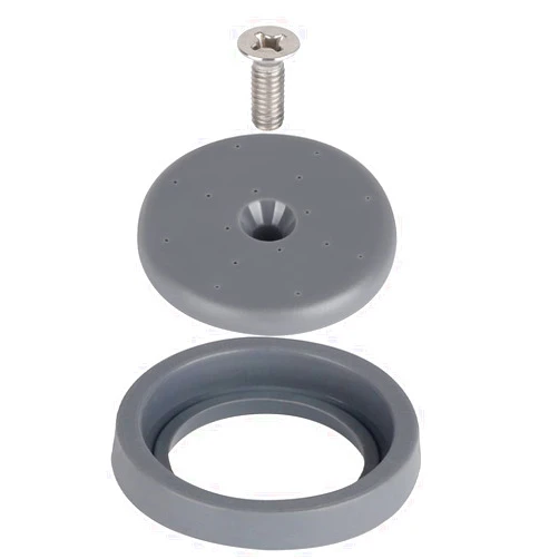 KOLLNIUN Spray Valve Repair Kit 1.42 GPM Pre-Rinse Spray Face and Bumper for All Commercial Faucet Sink Dish Sprayer Valve, Bumper and Screw Repair Kit, Gray
