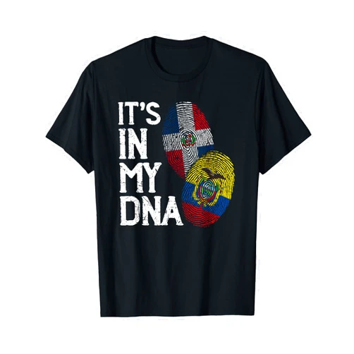 The Best Heritage Designs It's In My DNA Ecuadorian Dominican Republic Ecuador Flag T-Shirt